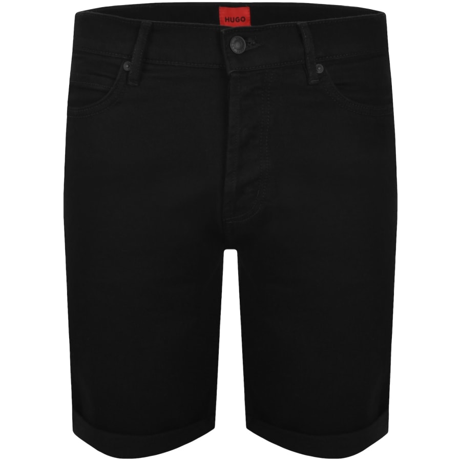 HUGO 634 Denim Shorts Black
